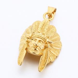 Stainless Steel Gold-plating Pendant - KP115934-MI