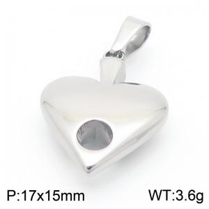 Stainless steel heart-shaped hollow DIY jewelry accessories - KP116194-Z