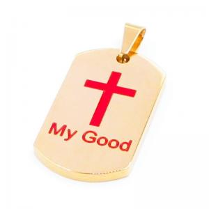 Stainless Steel Gold-plating Pendant - KP116217-HR