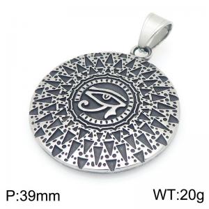 Punk style retro personality stainless steel creative ancient Egyptian Horus Devil's Eye pendant - KP116384-MZOZ