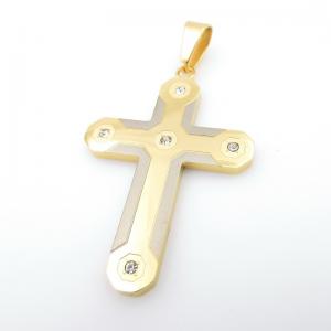 Stainless Steel Cross Pendant - KP116458-HR