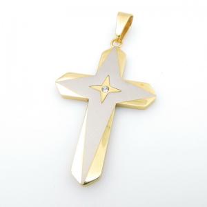 Stainless Steel Cross Pendant - KP116468-HR