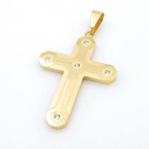 Stainless Steel Cross Pendant - KP116476-HR
