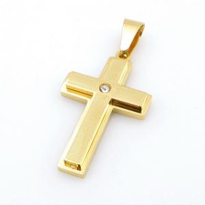 Stainless Steel Cross Pendant - KP116477-HR