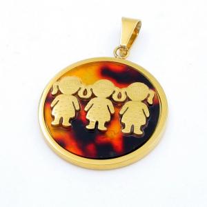 Stainless Steel Gold-plating Pendant - KP116481-QY