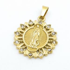 Stainless Steel Gold-plating Pendant - KP116537-KD