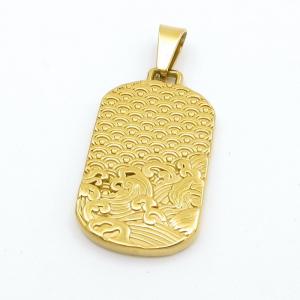 Stainless Steel Gold-plating Pendant - KP116557-KD