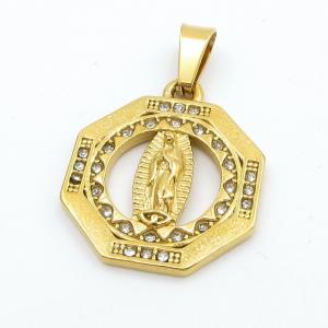 Stainless Steel Gold-plating Pendant - KP116573-KD