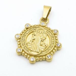 Stainless Steel Gold-plating Pendant - KP116575-KD