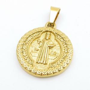 Stainless Steel Gold-plating Pendant - KP116587-KD