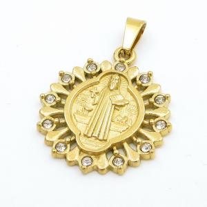 Stainless Steel Gold-plating Pendant - KP116589-KD