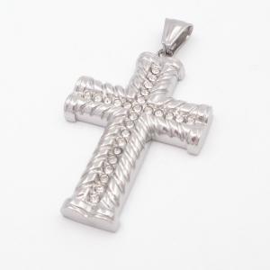 Stainless Steel Cross Pendant - KP116635-HR