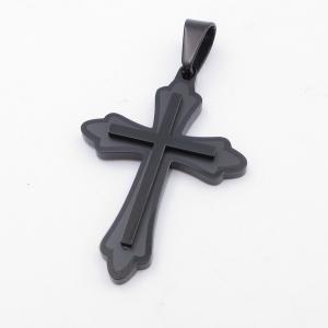Stainless Steel Cross Pendant - KP116642-HR