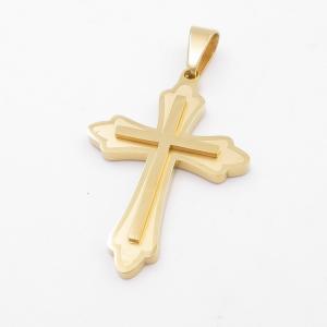 Stainless Steel Cross Pendant - KP116644-HR
