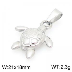 Fashionable ocean style stainless steel turtle pendant - KP116690-Z
