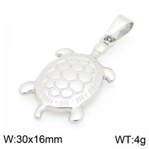 Fashionable ocean style stainless steel turtle pendant - KP116692-Z