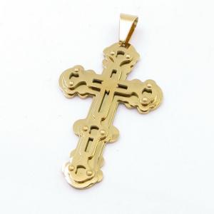 Stainless Steel Cross Pendant - KP116735-LE