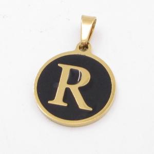 Stainless Steel Letter Pendant - KP116837-ZY