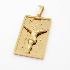 Stainless Steel Gold-plating Pendant - KP116918-ZY