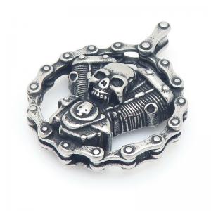 Stainless Skull Pendants - KP117023-LU