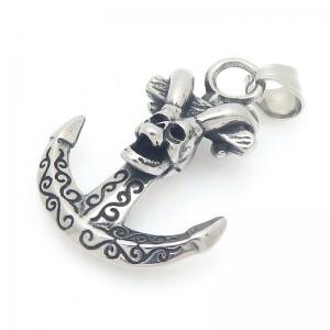 Stainless Skull Pendants - KP117037-LU