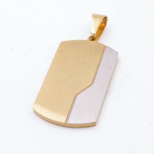 Stainless Steel Gold-plating Pendant - KP117084-HR