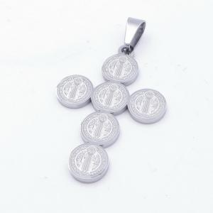 Stainless Steel Cross Pendant - KP117093-HR