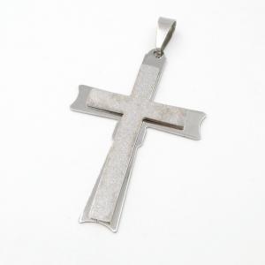 Stainless Steel Cross Pendant - KP117206-JG