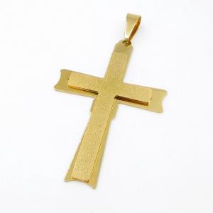 Stainless Steel Cross Pendant - KP117207-JG