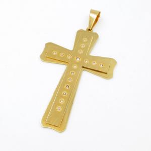 Stainless Steel Cross Pendant - KP117209-JG