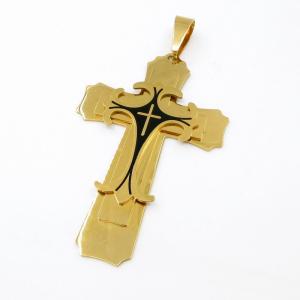 Stainless Steel Cross Pendant - KP117211-JG