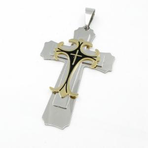Stainless Steel Cross Pendant - KP117212-JG