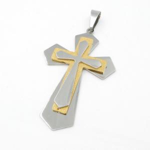 Stainless Steel Cross Pendant - KP117217-JG