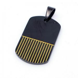 Stainless Steel Black-plating Pendant - KP117310-HR
