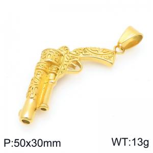Stainless Steel Gold-plating Pendant - KP117371-MZOZ