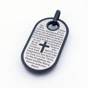 Stainless Steel Black-plating Pendant - KP117490-HR