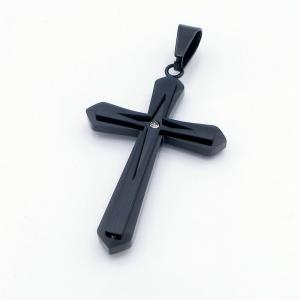 Stainless Steel Cross Pendant - KP117503-HR