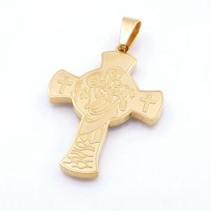 Stainless Steel Cross Pendant - KP117660-HR