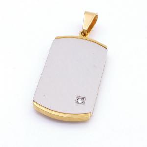 Stainless Steel Gold-plating Pendant - KP117682-HR
