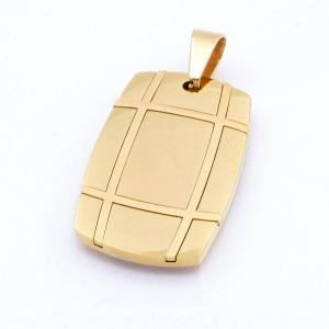 Stainless Steel Gold-plating Pendant - KP117688-HR