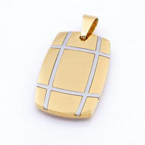 Stainless Steel Gold-plating Pendant - KP117689-HR