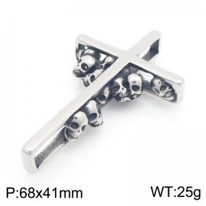 Stainless Steel Cross Pendant - KP117738-LU