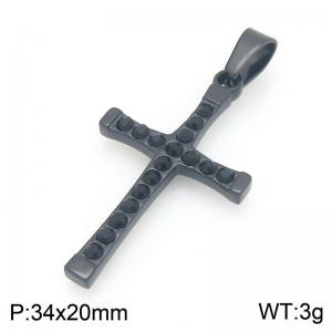 Stainless Steel Cross Pendant - KP117796-HR