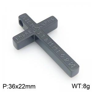 Stainless Steel Cross Pendant - KP117803-HR