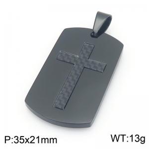 Stainless Steel Cross Pendant - KP117813-HR