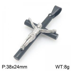 Stainless Steel Cross Pendant - KP117817-HR