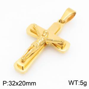 Stainless Steel Cross Pendant - KP117869-HR