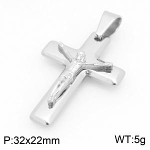 Stainless Steel Cross Pendant - KP117876-HR