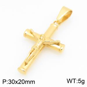 Stainless Steel Cross Pendant - KP117877-HR