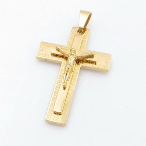 Stainless Steel Cross Pendant - KP117894-HR